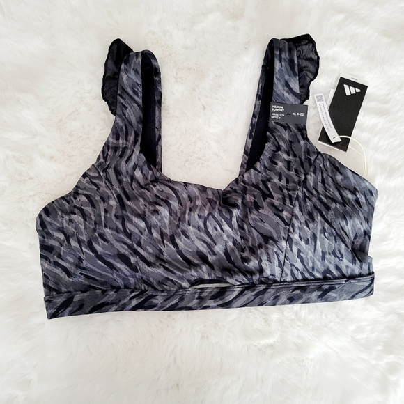 🎈ADIDAS COREFLOW STUDIO MEDIUM-SUPPORT BRA SIZE XLDD - Picture 6 of 9